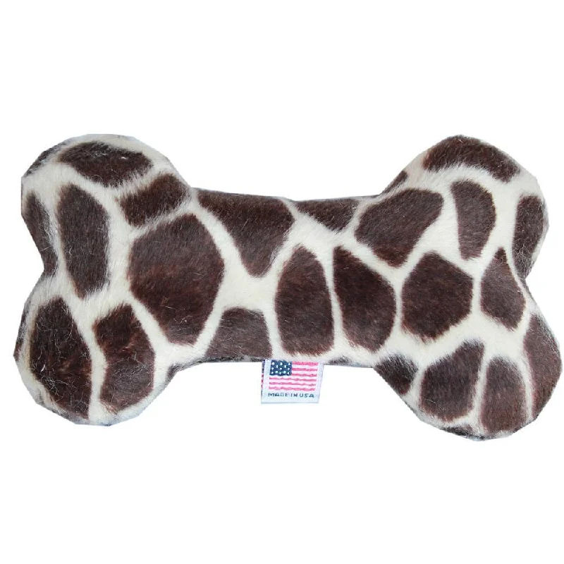 Plush Bone Dog Toy Giraffe