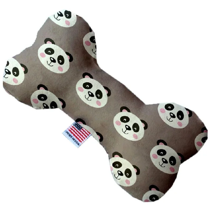 Plush Bone Dog Toy Grey Pandas