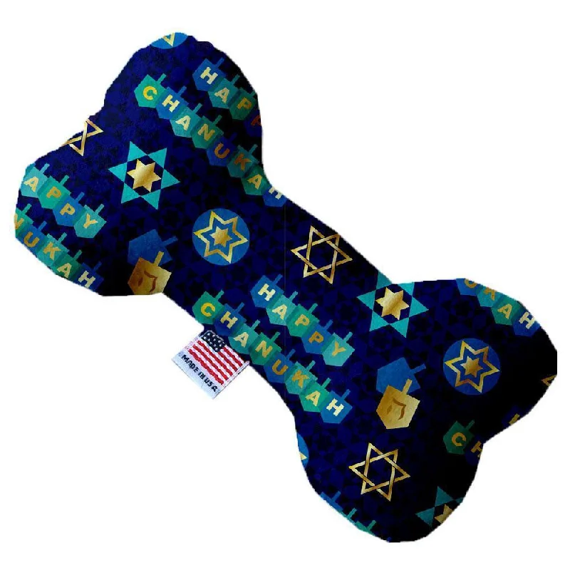 Plush Bone Dog Toy Hanukkah Bliss