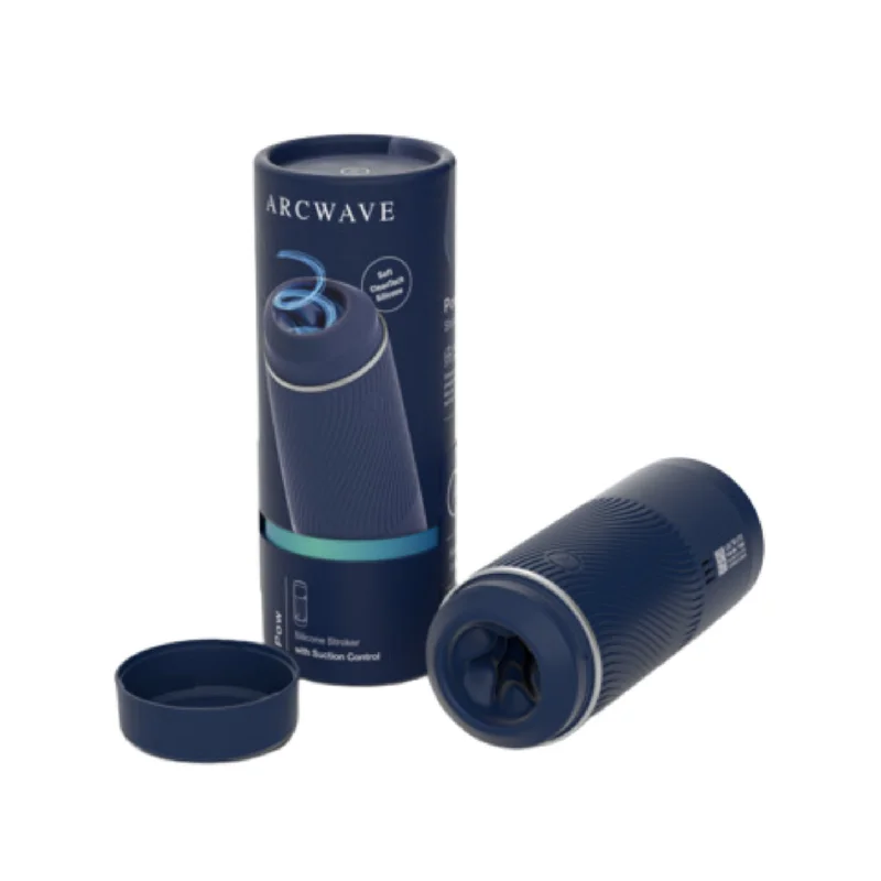 Arcwave Pow Manual Stroker Cleantech Silicone Male Masturbator - Blue