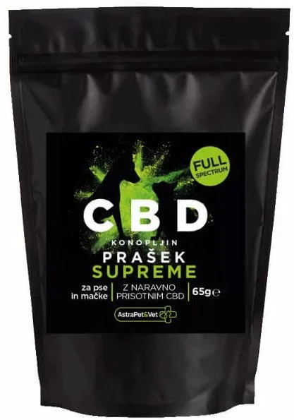 Astra Pet&Vet Konopljin prah Supreme CBD za pse i mačke, 65g