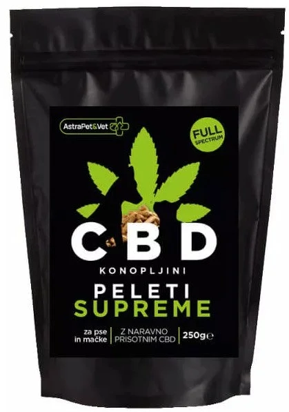 Astra Pet&Vet Konopljini peleti Supreme CBD za pse i mačke, 250g