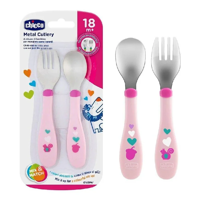 Chicco Metal Cutlery (18m+)