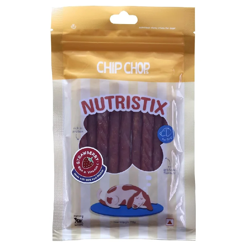 Chip Chops Strawberry Nutristix Dog Treats