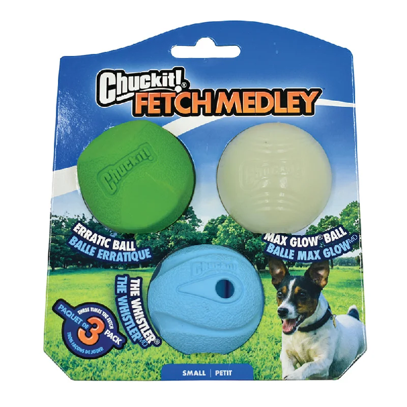 Chuckit! Fetch Medley Balls Small Dog Toy 3 Pack