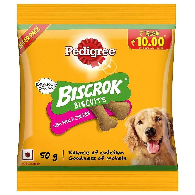 Pedigree Chicken Flavour Biscrok Dog Treat (50g)