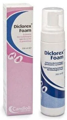 DICLOREX (Candioli) Foam - spumă dermatologică igienizantă şi protectoare 200ml