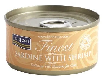 FISH4CATS Konzerva Sardina sa škampima 70g