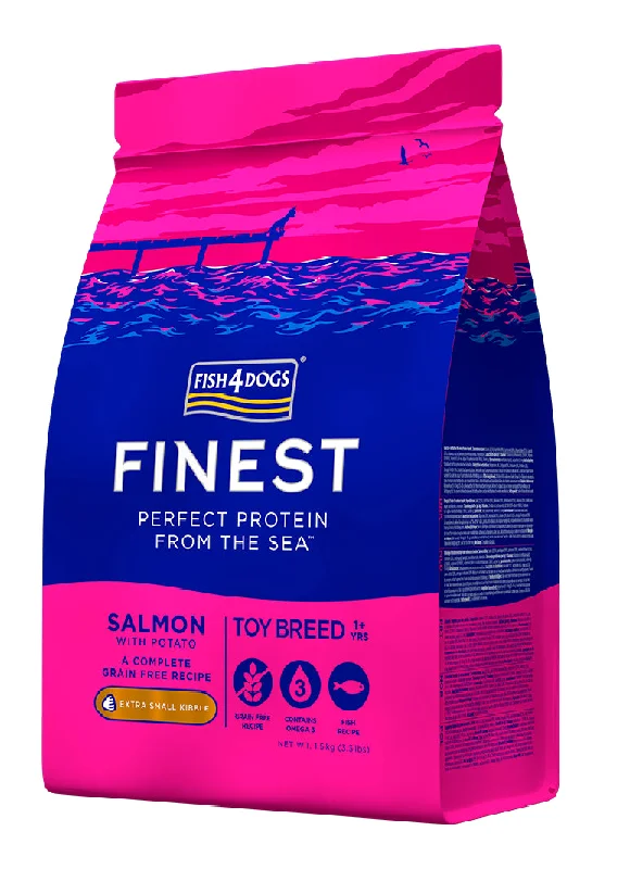 FISH4DOGS Finest ExtraSmall, losos i krumpir, bez žitarica, 1,5kg