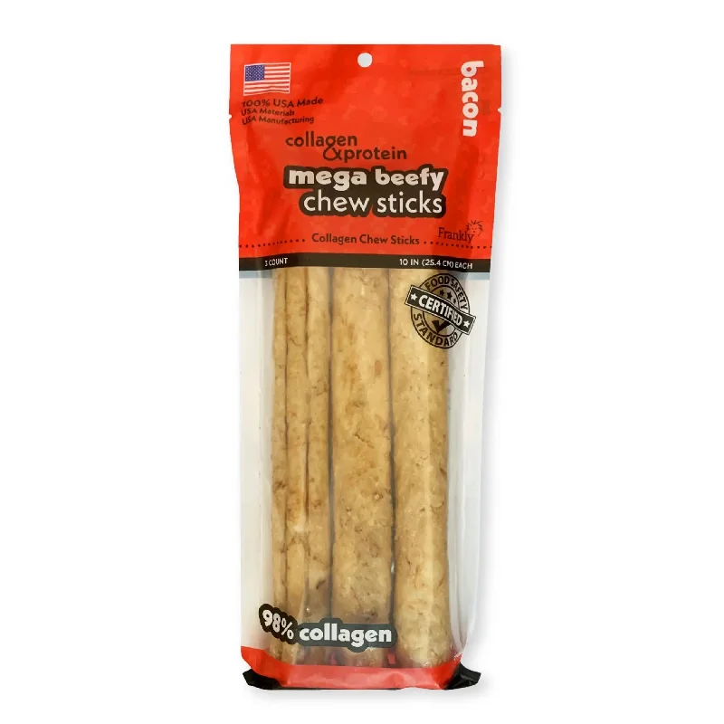 Frankly Pet Collagen Mega Beefy Bacon Sticks Dog Treat