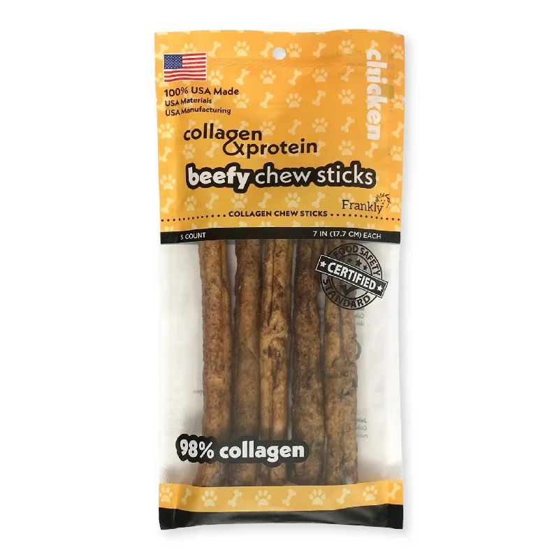 Frankly Pet Collagen Mega Beefy Chew Chicken Sticks Dog Treat