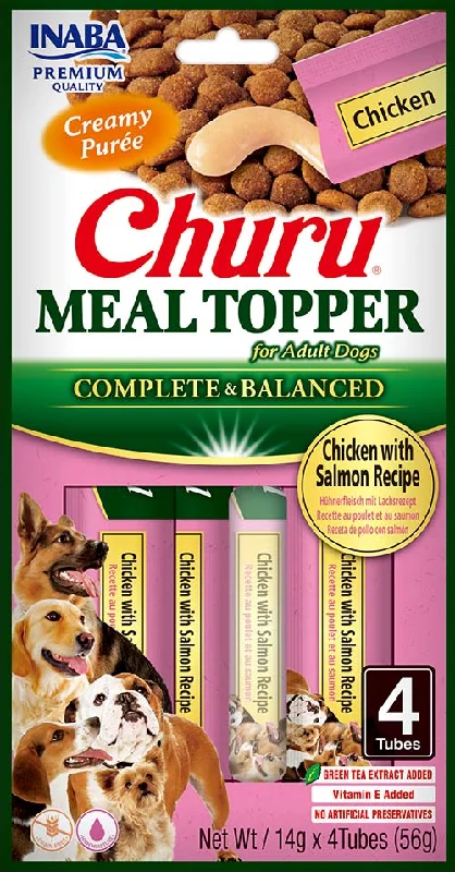 INABA CHURU Topping hrană umedă pentru câini, cu Pui şi Somon 56g