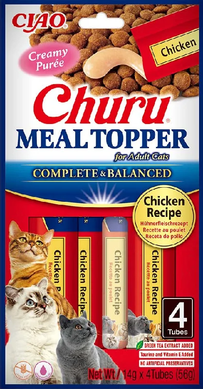 INABA CHURU Topping hrană umedă pentru pisici, cu Pui 56g