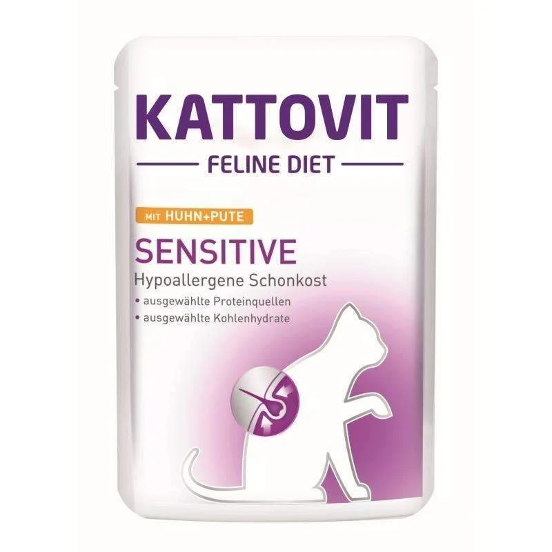 Kattovit Sensitive Pouch - Chicken & Turkey - 85g