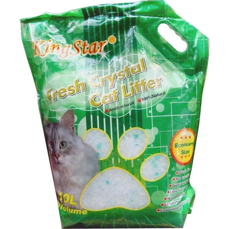 KingStar Fresh Crystal Cat Litter With  Green Apple - 10l