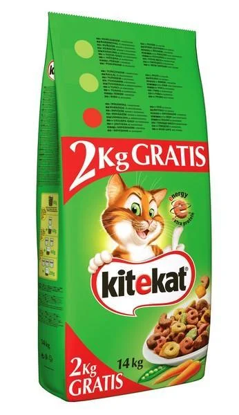 Kitekat Beef & Vegetable - 12+2kg