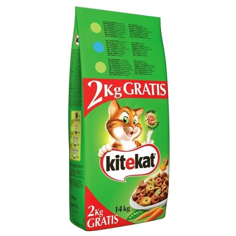 Kitekat Tuna & Vegetables - 12+2kg