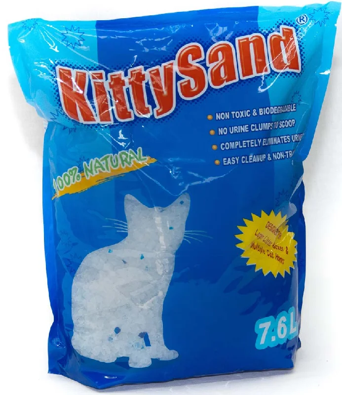 KITTY SAND, upijajući silikatni pijesak za mačke, bezmirisni