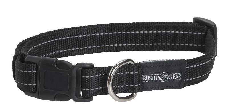 Kruuse Buster Adjustable Reflective Collar, Extra Large, Black