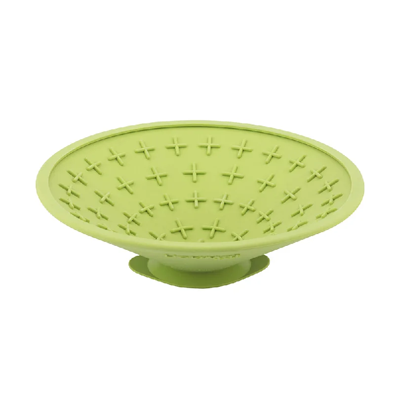 LickiMat Splash Slow Feeder with Suction Cup Dog Mat Green