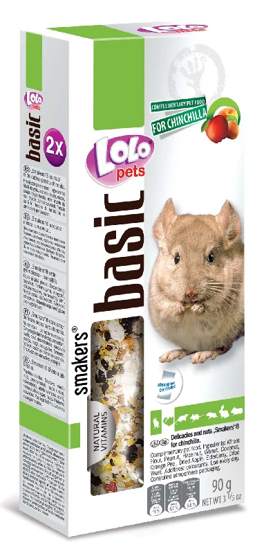 LOLO PETS Štapići s orašastim plodovima, za činčile, 2kom/90g