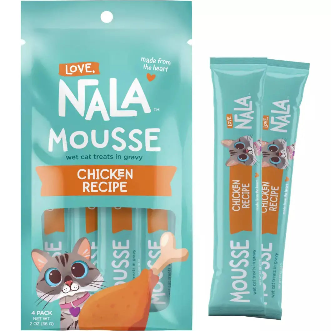 Love, Nala Chicken Recipe Mousse Cat Treat .5oz Pounch - 4pk (2oz)