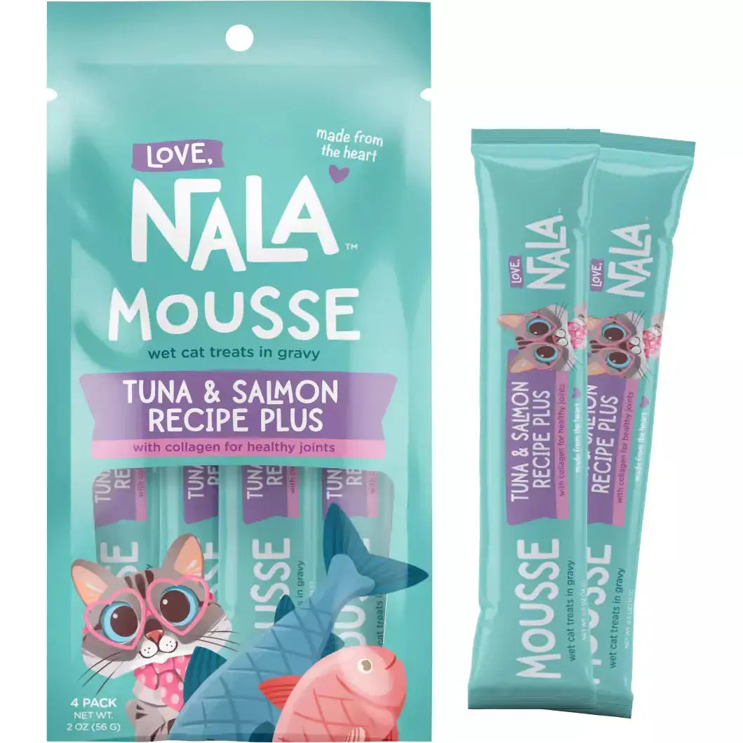 Love, Nala Tuna & Salmon Recipe Mousse Cat Treat .5oz Pouch - 4pk (2oz)