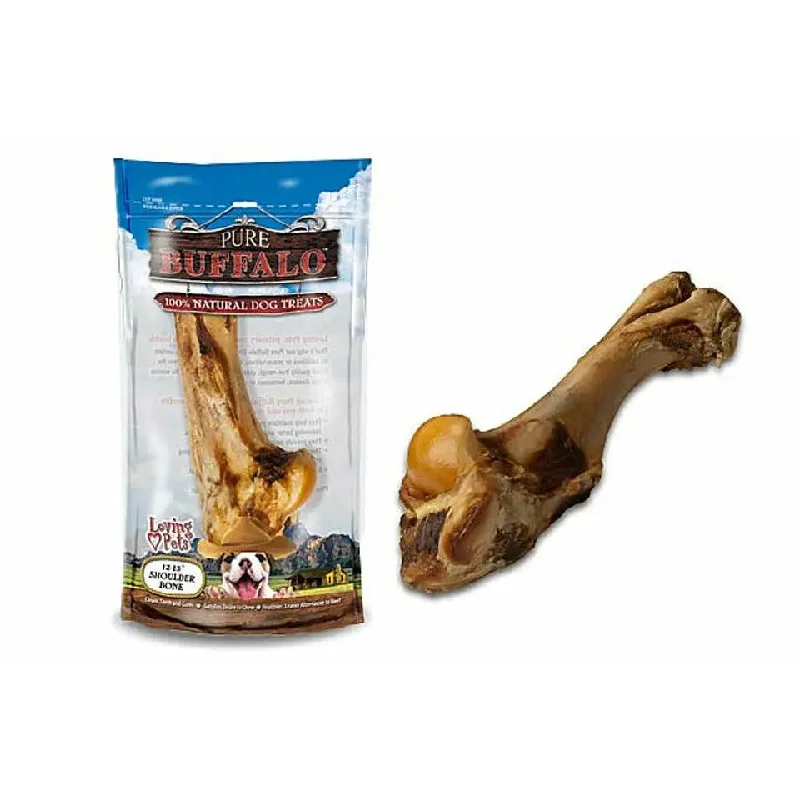 Loving Pets Pure Buffalo 12-13" Shoulder Bone Dog Treats