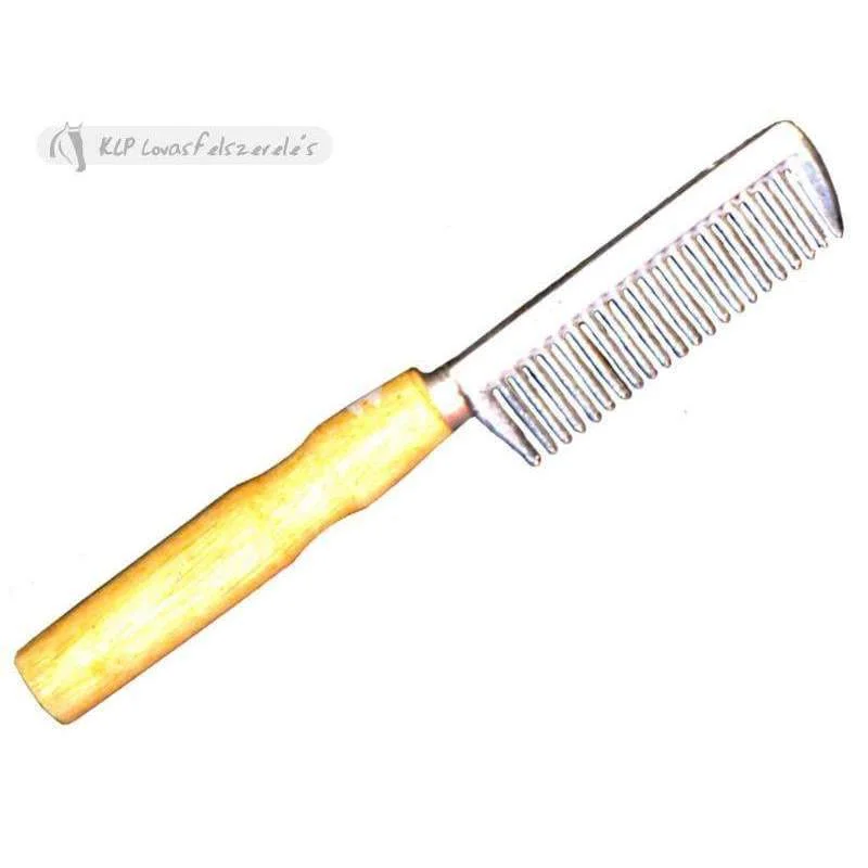 Mane Comb With Wooden Handle