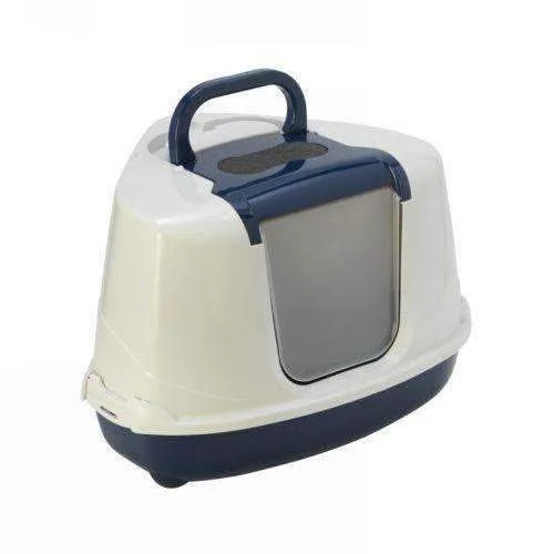 Moderna Flip Corner Cat Litter Box 'Blue Berry'