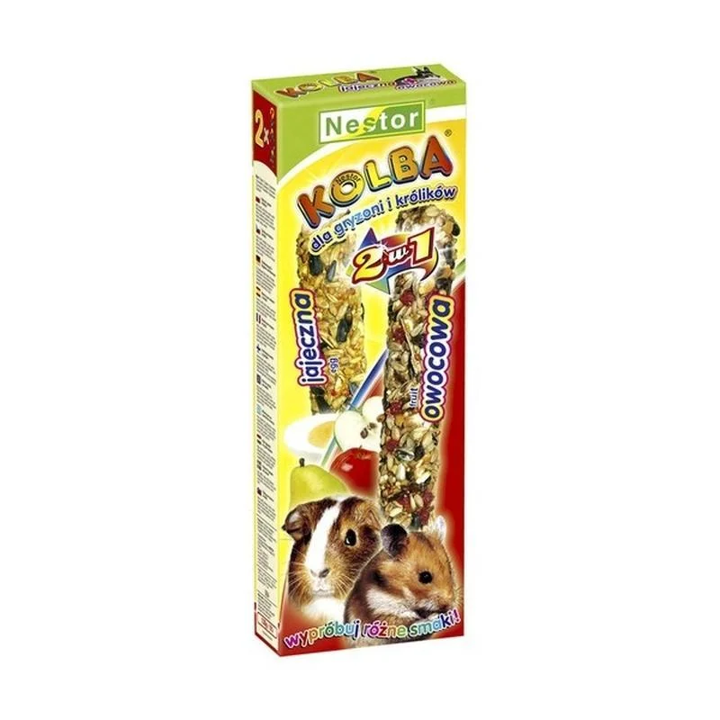 Nestor Sticks For Rodents & Rabbits With Eggs & Fruits - 115g