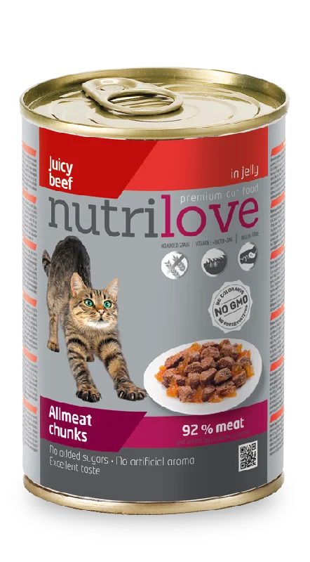 Nutrilove Adult Cat Beef - Can 400gr