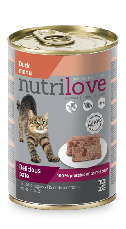 Nutrilove Adult Cat Duck - Pate 400gr