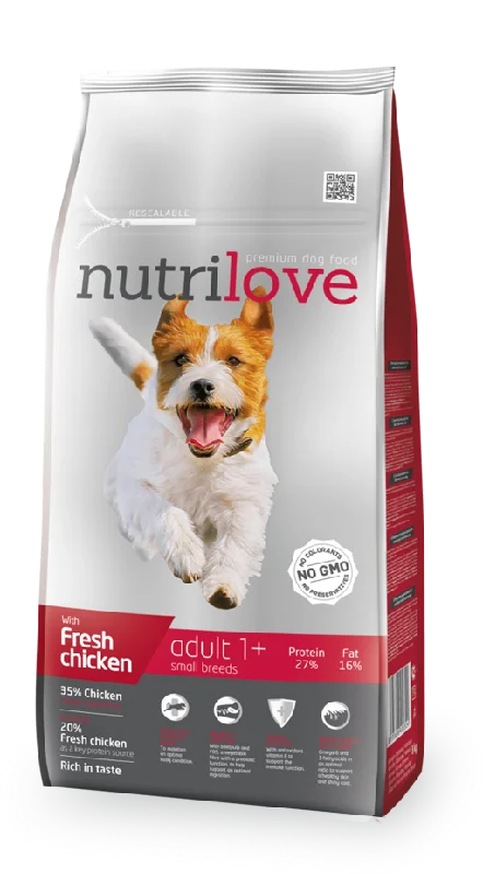 Nutrilove Adult Small Dog Chicken - Dry 8kg+1,6kg