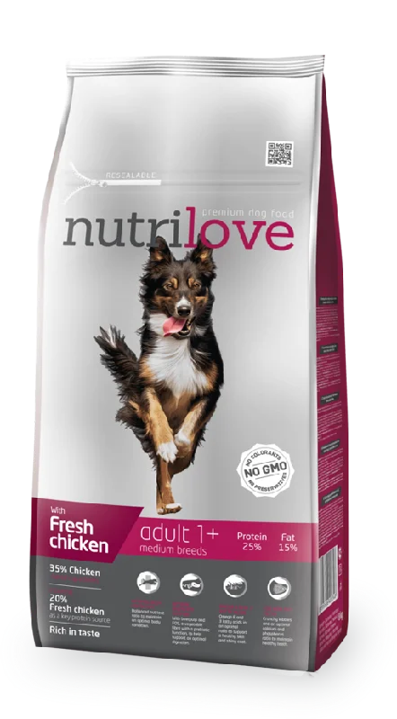 Nutrilove Adult Medium Dog Chicken - Dry 8kg