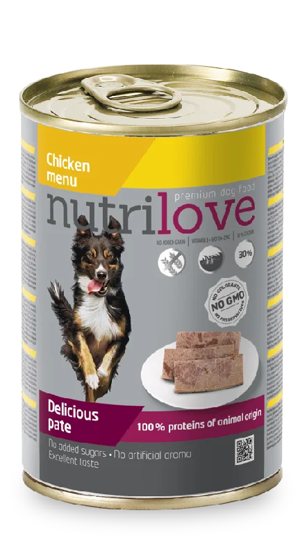 Nutrilove Adult Dog Chicken - Pate 400gr