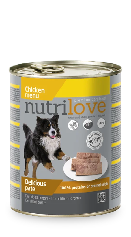 Nutrilove Adult Dog Chicken - Pate 800gr