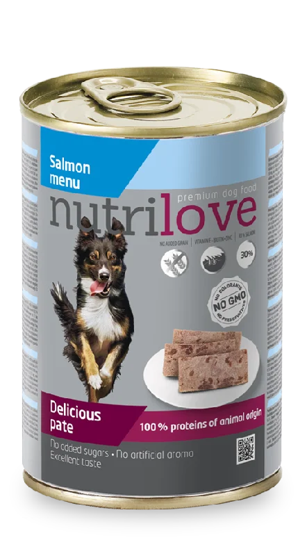 Nutrilove Adult Dog Salmon - Pate 400gr