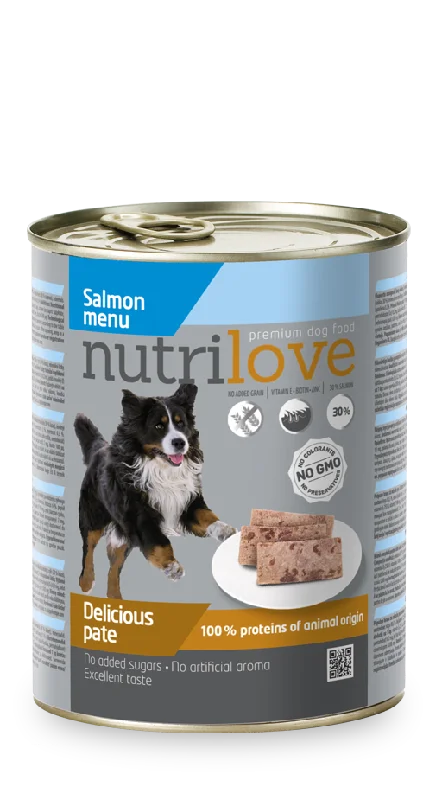 Nutrilove Adult Dog Salmon - Pate 800gr