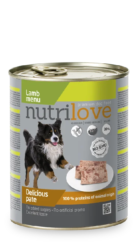 Nutrilove Adult Dog Lamb - Pate 800gr