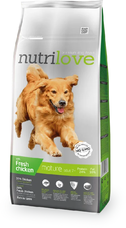 Nutrilove Mature Dog Chicken - Dry 12kg