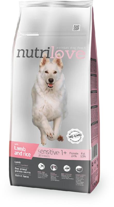 Nutrilove Sensitive Dog Lamb and Rice - Dry 12kg