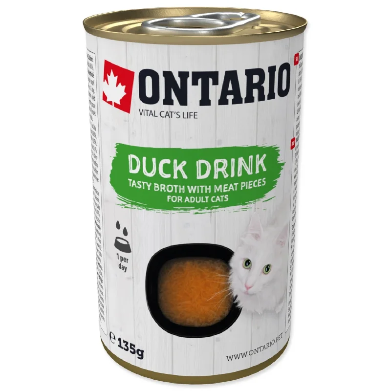 ONTARIO Cat Duck Drink, napitak s komadićima pačetine, 135g