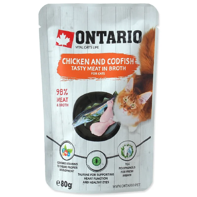 ONTARIO Piletina s bakalarom, u temeljcu, 80g