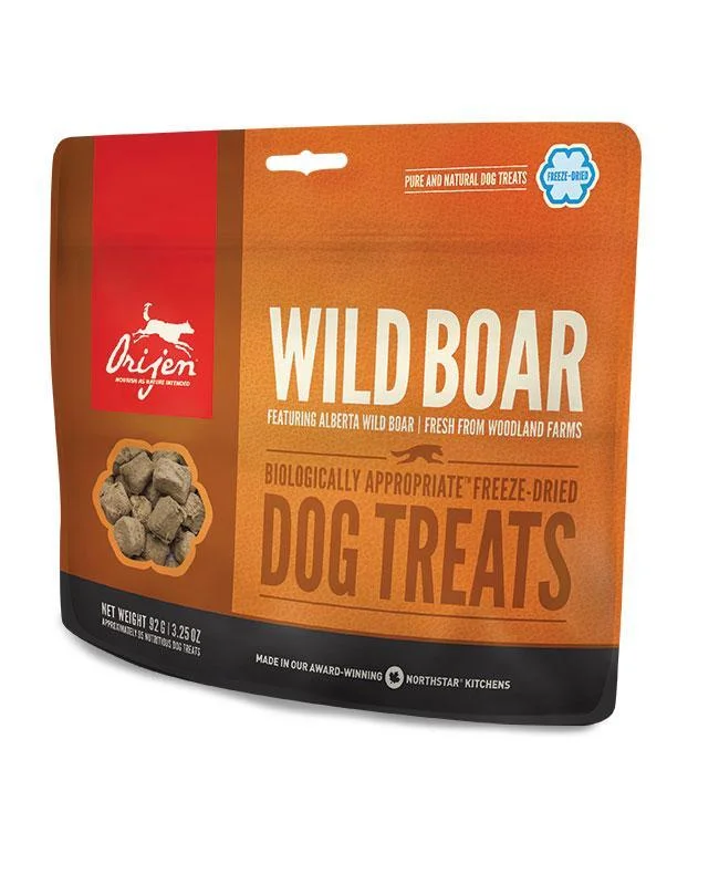 ORIJEN Wild Boar Freeze-Dried Dog Treats - 42,5g