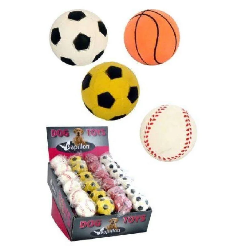 Papillon Rubber Sponge Balls For Dogs 6cm