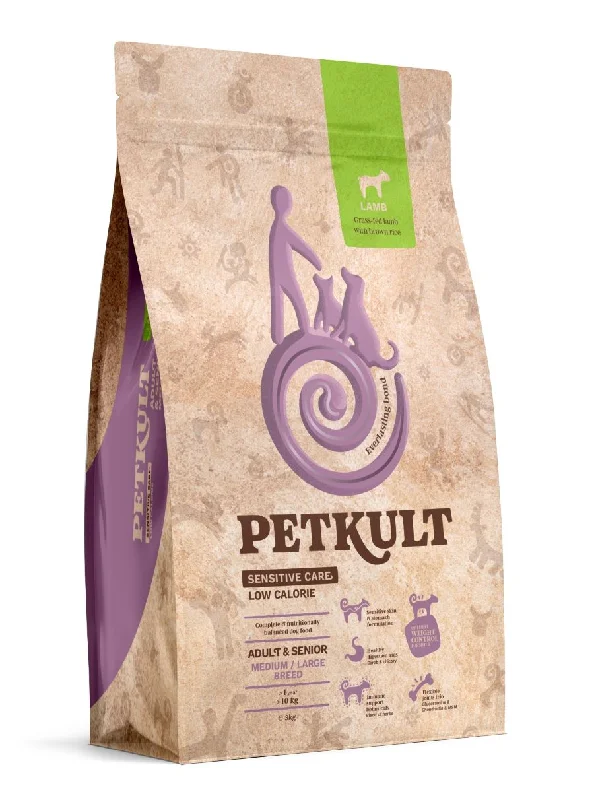 PETKULT Sensitive Low Calorie Adult&Senior Janjetina sa smeđom rižom, M/L,