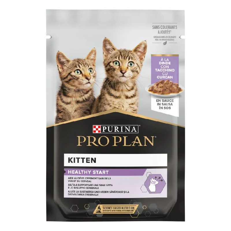 PRO PLAN KITTEN Healthy Start, s puretinom, komadići u umaku, 85g