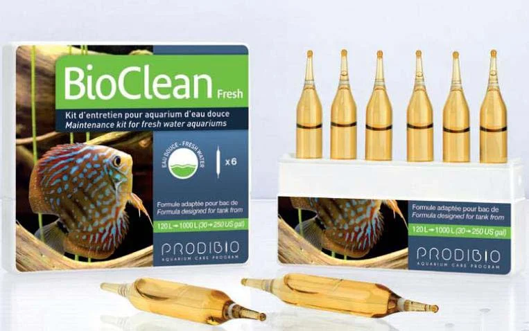 PRODIBIO BioClean Fresh curăţarea biologică a acvariilor cu apă dulce, 6 fiole