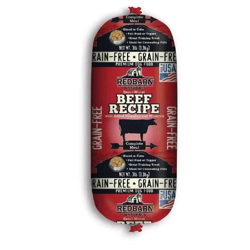 Redbarn Pet Products Grain Free Beef Dog Food Roll 3 lb